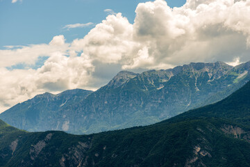Mountain range surrounding the Asiago Plateau also called Plateau of the Seven Municipalities...