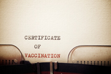 Certificate of vaccination