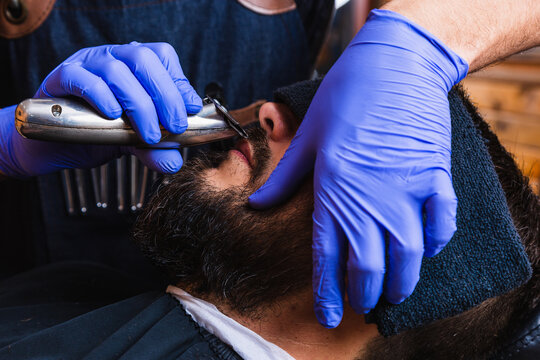 Barber gloves cheap