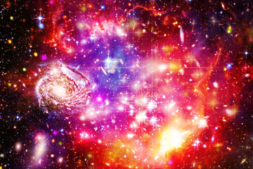 Gorgeous galaxy and stars. The elements of this image furnished by NASA.