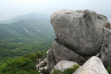 South Korea Surak Mountain Summer Landscape