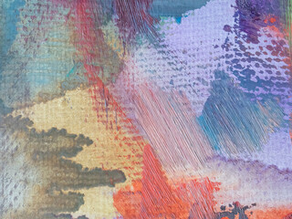 Fototapeta premium Dirty and messy abstract background. Hand painted brush stroke closeup texture wallpaper