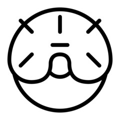 donut icon with outline style. Suitable for website design, logo, app and ui.