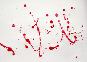 Isolated watercolor splatters set, design element