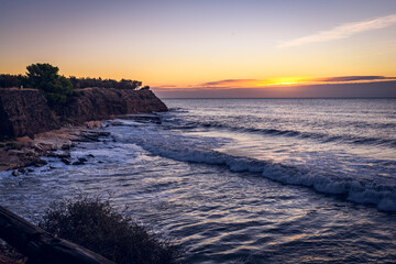 Obraz premium sunset over the beach