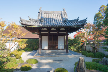 Kyoto, Japan - Ikkyu Sojun Mausoleum at Ikkyuji Temple (Shuon-an) in Kyotanabe, Kyoto, Japan. Ikkyu Sojun (1394-1481) was an Japanese Zen Buddhist monk.