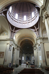 internal view of Boretto cathedral, italy
