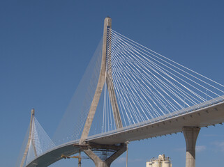 Finished structure of the bridge of the Constitution of Cadiz