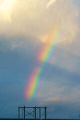 Rainbow and Clouds at sunset
