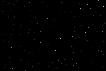 Huge clusters of stars in dark sky. Black background. Vector illustration. Backdrop for design