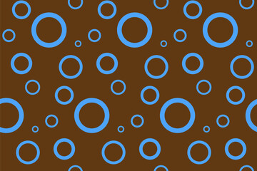 Seamless pattern with circles. Abstract background with bubbles, brown wallpaper. Fantasy water illustration. Abstract pattern for textile, gift wrap, design and web. Simple minimalistic texture