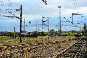 railway line in the countryside