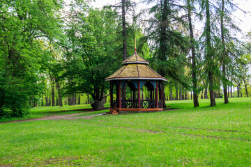 Chinese gazebo in Sofiyivka park in Uman, Ukraine