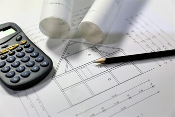 calculator and pen