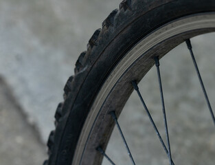 Fototapeta premium wheel of a bicycle