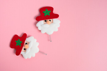 Songkran thailand festival. Summer time, top view, flat lay, pink background. Single banner concept