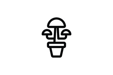 Addiction Outline Icon - Plant