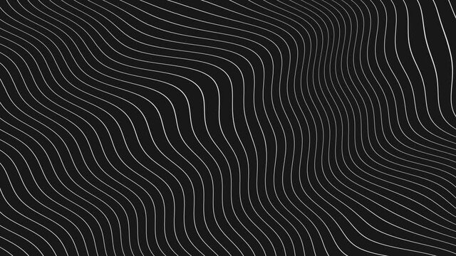Abstract Waves on black Background 4k resolution