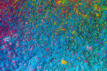 Fototapeta premium Colorful powder macro close up