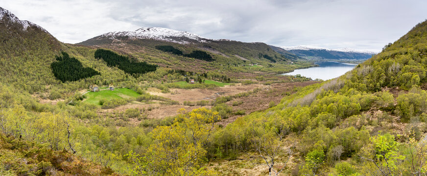 View from from Snips&oslash;yrdalen, Hareid, Norway