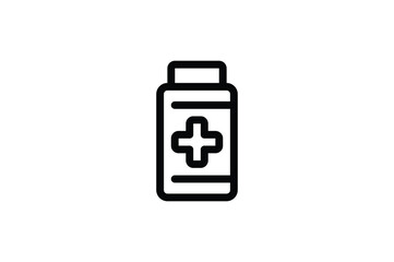 Addiction Outline Icon - Pills