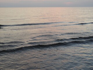 海　海の夕暮れ　日本海