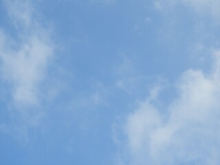 空　青空に曇