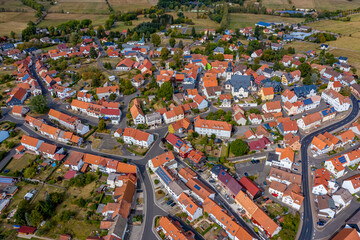 Herbstein aus der Luft | Luftbilder vom Dorf Herbstein in Hessen