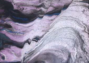 Fioletowo różowe marmurowe tło. © insomniafoto