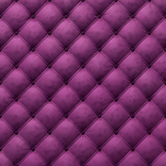 Close-up on the background of purple antique textile sofa in the style of Chesterfield, 3D-rendering
