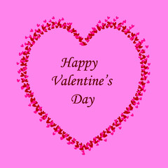 pink valentine heart