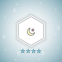     crescent moon vector icons