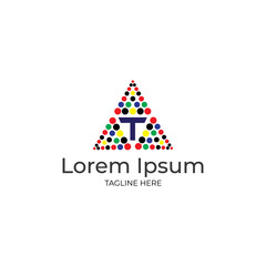 Business logo design colorful logo vector template stock image illustration