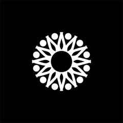 unique circle mandala logo concept, simple, creative