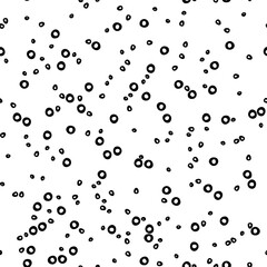 Seamless pattern with hand drawn circles. Doodle style vector illustration isolated on white background. For interior design, wallpaper, packaging, posters, cards.