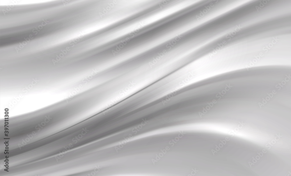 Poster smooth elegant white silk texture abstract background. luxurious background design