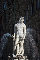 Neptunbrunnen am Piazza della Signoria in Florenz, Italien