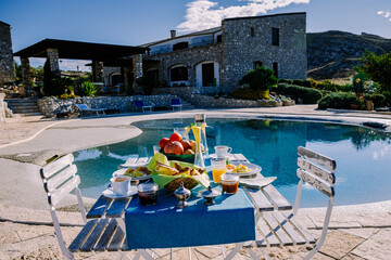Breakfast at Agriturismo bed and breakfast at Sicily Italy, beautiful historical old farm renovated...