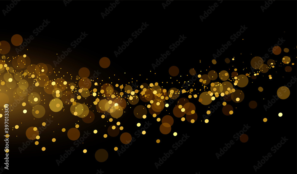 Poster holiday abstract shiny color gold design element