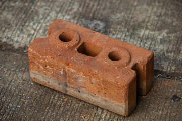 brown brick block on ground