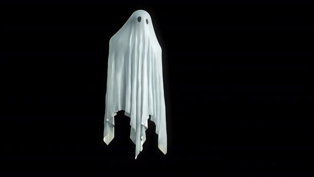 Looping Ghost v3 on Transparent Background