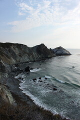 Fototapeta premium Waves at the pacific coast in California