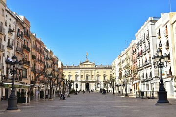 Obraz premium Square (Plaza de la Font) in Tarragona, Catalonia, Spain
