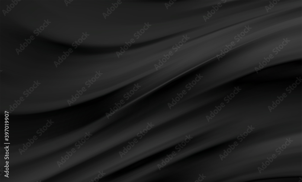 Poster smooth elegant black satin texture abstract background. luxurious background design