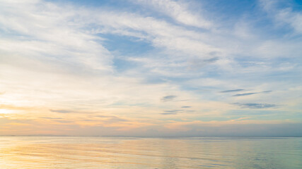 sunset over the sea