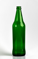  Transparent Alcohol bottled isolate on white background. 