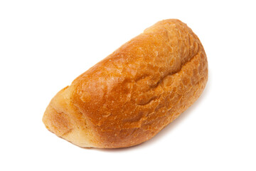 Traditional homemade bread isolated on a white background