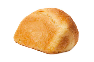 Traditional homemade bread isolated on a white background