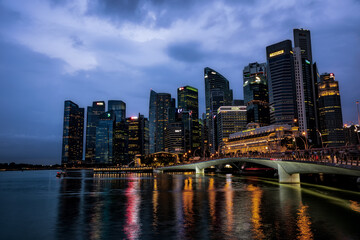 Fototapeta na wymiar シンガポール夜景