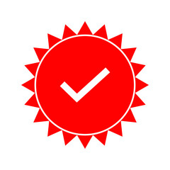 stamp vector without text. with a check mark. white background.eps 10